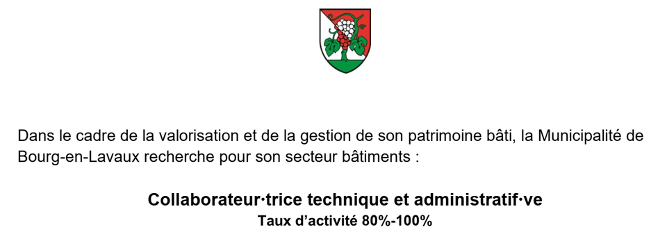 Collaborateur technique et administratif 2025