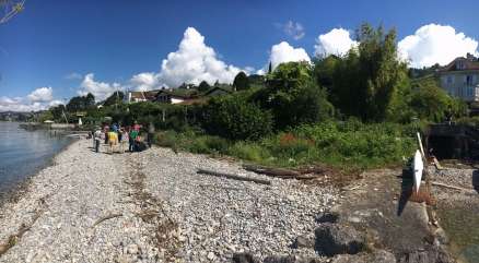 La plage après le passage des bénévoles